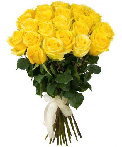 Купить с доставкой 21 желтую розу по Усть-Абакану